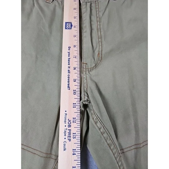 KAVU Pants Men's Size 36x29 Olive 100% Cotton Pockets Flat Front Straight Leg‎ - Picture 4 of 12